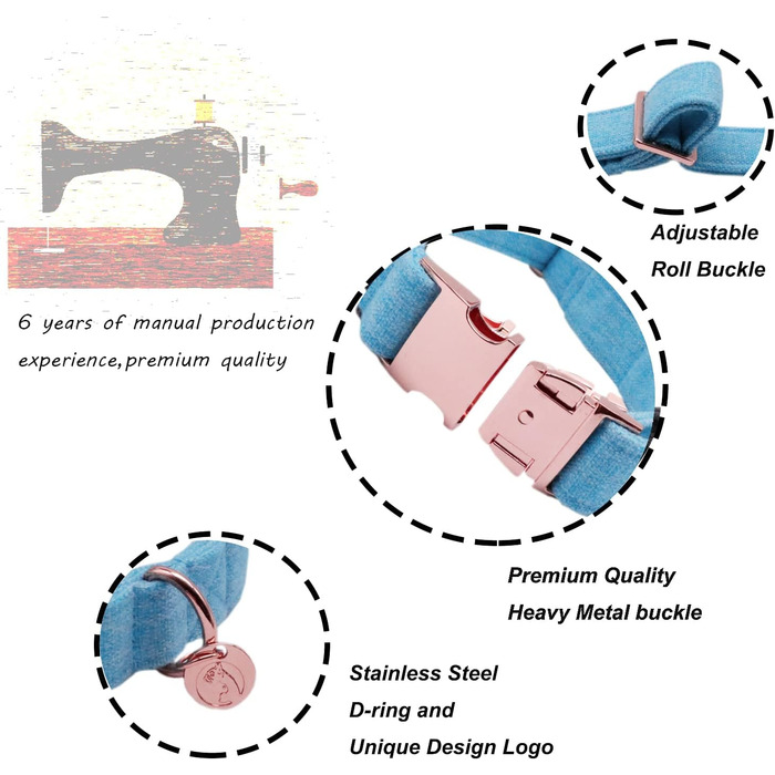 Елегантний собачий нашийник з бантиком DOGWONG, білий, для собак малого та середнього розміру, зручний та регульований, подарунок для дівчаток та хлопчиків
