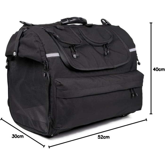 Сумка-переноска для собак Pet Bag Motorrad (до 36 кг), водонепроникна, Cordura, для мотоцикла
