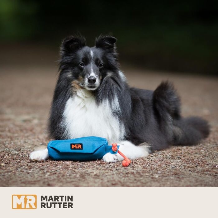Футляр для корму Martin Rütter Koralle XS – миготливий мішок для собак, водонепроникний та пральний, з блискавкою та шнуром для кидання – мішок для апортування для собак – для сухого та вологого корму, ласощів
