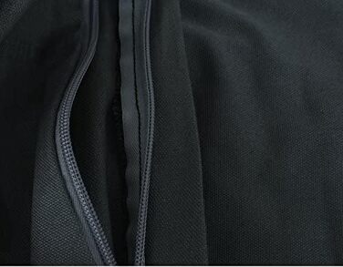 Лежанка для собак з Memory Foam, водонепроникний вкладиш, знімна наволочка - 2 розміри, 12 кольорів, чорний Canvas (середній, 34'X27'X3')