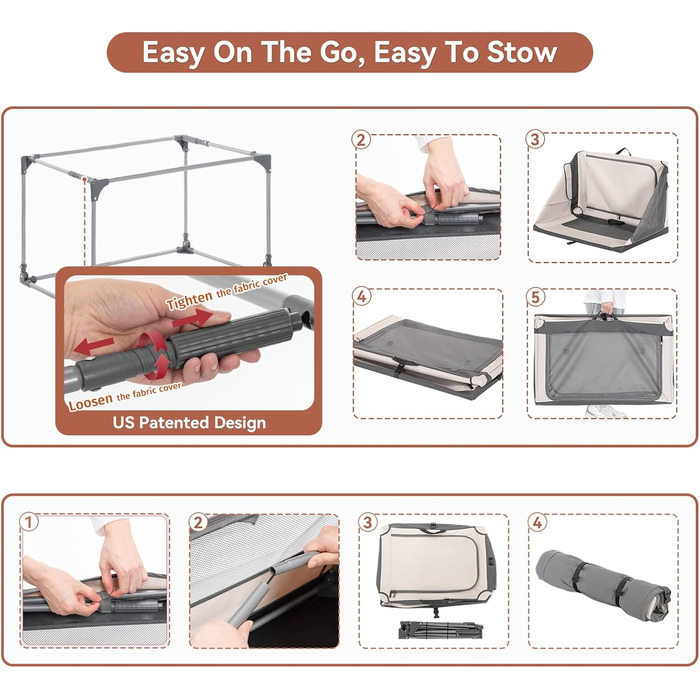 Транспортна переноска для собак великих порід, XXL, сіра. Зручна, портативна, з алюмінієвим каркасом. Ідеальна для перевезень в авто та дому.