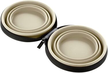 Силіконовий миска Hunter з кишенькою, 750 мл, світло-коричневий