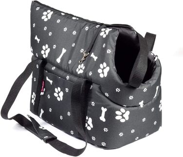 Транспортна сумка для собак та котів Boutique Zoo, чорна, S (до 5 кг)
