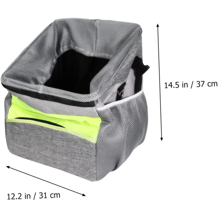 Фahrradkorb iBasenice для тварин: складаний, дихаючий, з ручкою спереду. Підходить для перевезення собак, котів, іграшок, ласощів та телефону.