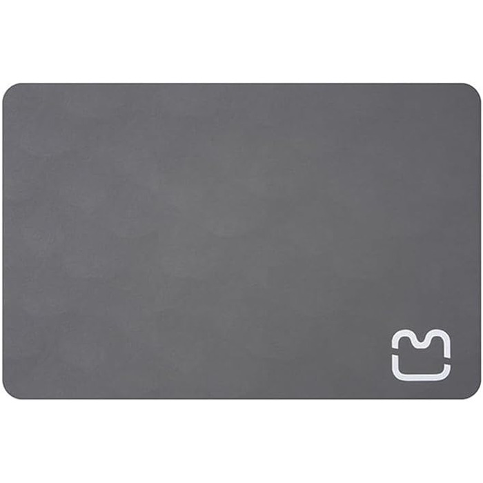 Водонепроникний килимок для годівлі котів GIBZ, 45x60 см, сірий