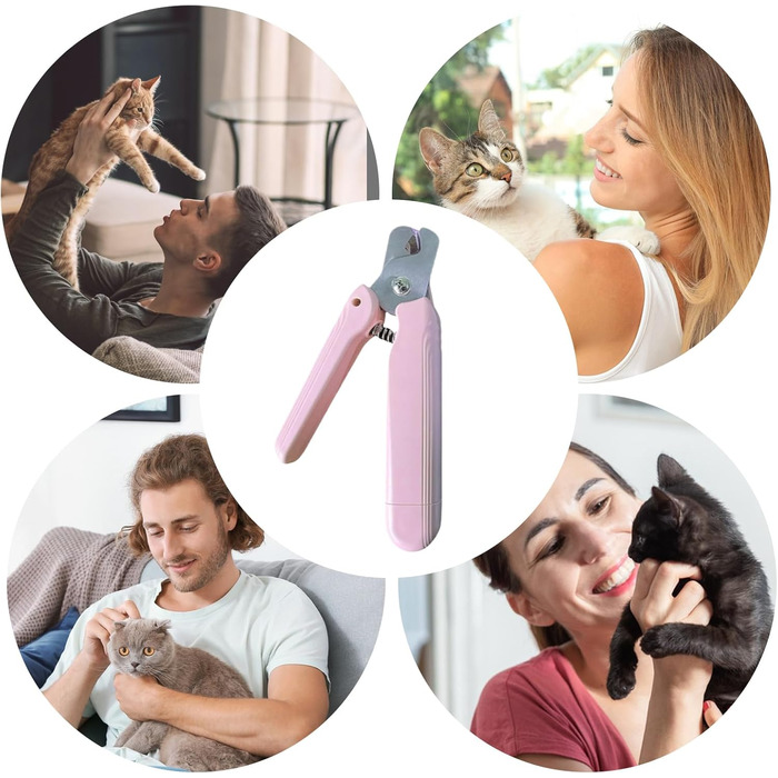 Електричний триммер для собак та котів 2-в-1 з LED-підсвічуванням | Безпечна насадка, акумуляторний, для маленьких, середніх та великих тварин, зелений (рожевий)