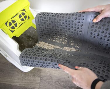 Килимок для туалету кота Petlinks Purr-FECT Paws, XL, сірий