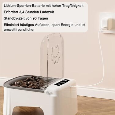 Автоматичний годівник для котів та собак Frienhund з таймером, велика ємність