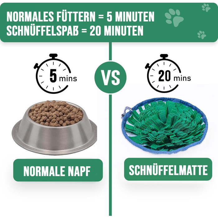 PET ARENA килимок для нюхання собак - інтелектуальна іграшка для собак, зелений, регульований розмір, миється