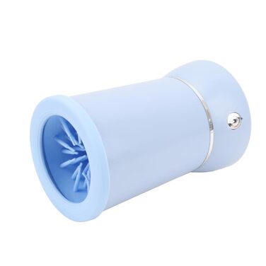 Автоматичний очищувач лап для собак, портативний миючий стаканчик з м'якою силіконовою щіткою, машина для миття лап, силіконові щетинки (BLUE)