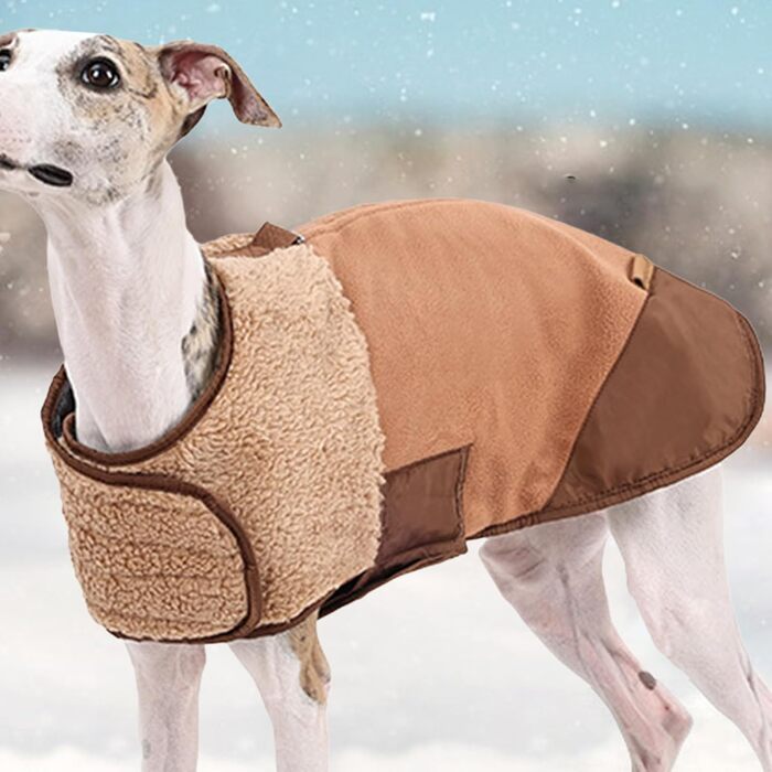 Зимовий одяг для собак, теплий, регульований, вітронепроникний, для цуценят та собак середніх розмірів, для прогулянок та подорожей (L)