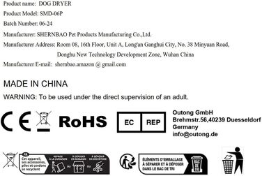 Фен для собак Blower Pet Dryer – сушарка для шерсті домашніх тварин з нагрівом, безступінчате регулювання, 3.8 PS, Peacock Blue