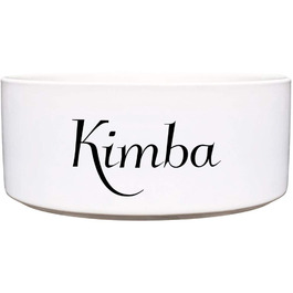 Керамічна миска для собак з іменем - 1.300 мл | Персоналізована миска для корму та води