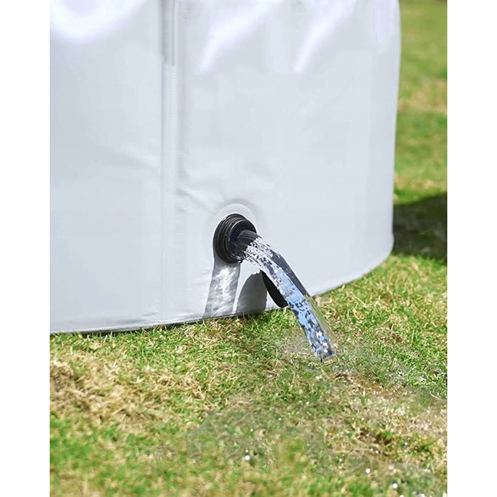 Складаний басейн для собак, сірий, 160x30 см, 600 л