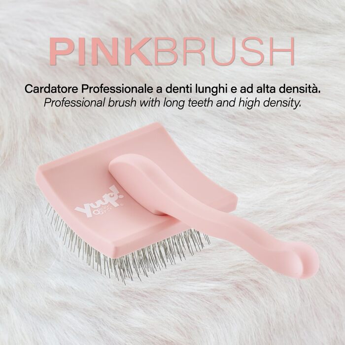 YUUP PINKBRUSH Професійна щітка для собак і котів