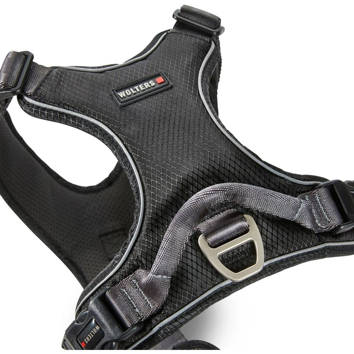 Шлея для собак Wolters Active Pro Comfort, розмір 70-85 см, чорна/антрацит