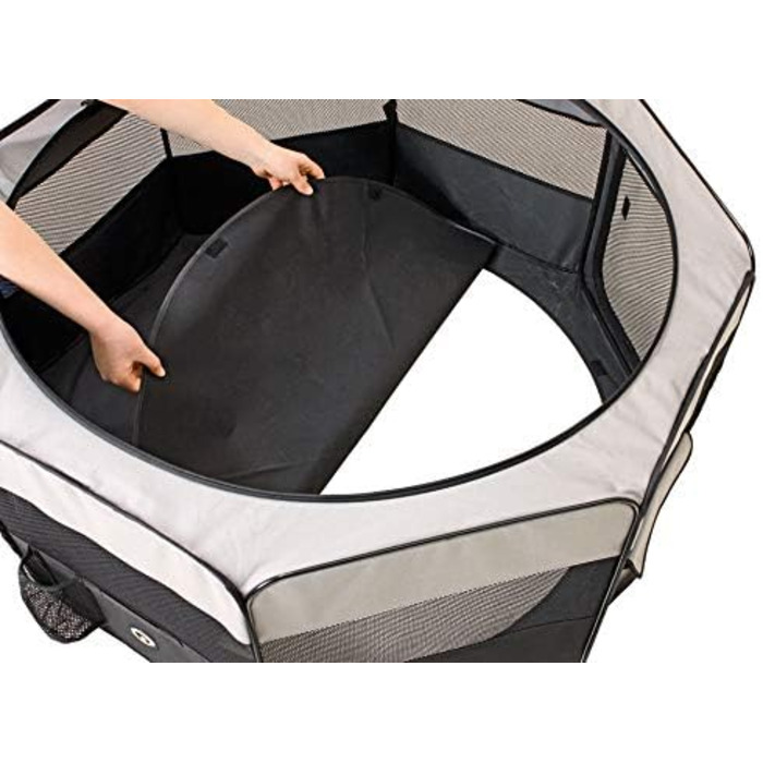 Karlie Smart Top Lounge L - лежанка для котів, сіра та чорна, розмір L (74x74x35 см)