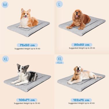 Крісло-лежанка для собак середніх порід, 90x60 см, сіре, з антиковзною основою