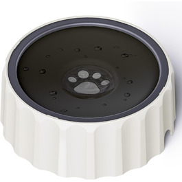 Напійник для собак без розливання, 2 л, великий об'єм, диспенсер, неслизький, без бризок, повільний напійник, без крапель, підходить для собак та котів (Чорний)