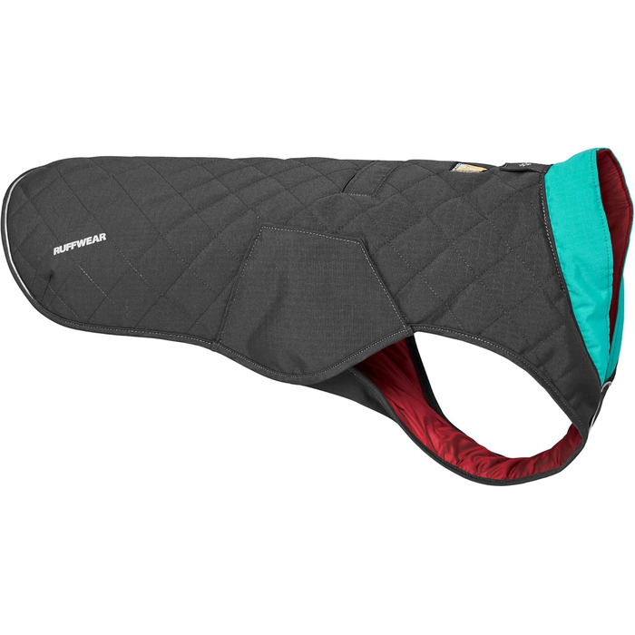RUFFWEAR Stumptown куртка для собак, утеплена і зносостійка, сіра, розмір S