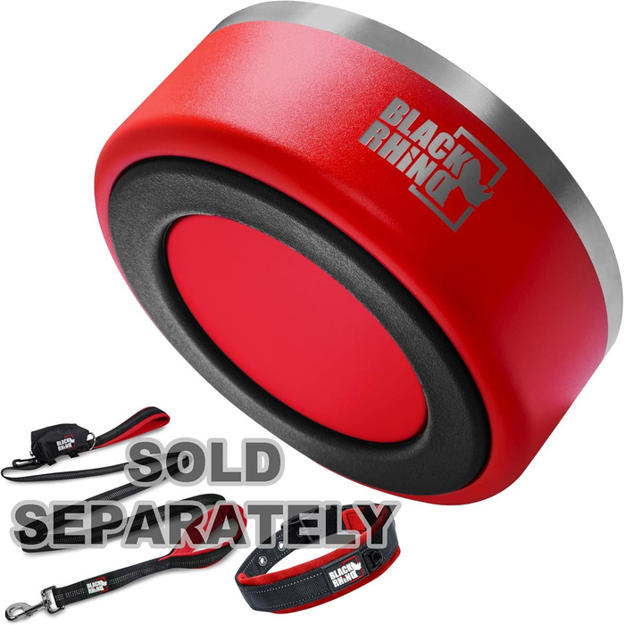 Миска для собак Black Rhino Dura-Bowl, 1,2 л, нержавійка, подвійна ізоляція, нековзна, для малих, середніх і великих порід