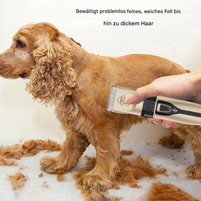 Електричний триммер для собак та котів Gold - тиха робота, для маленьких та великих тварин