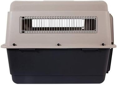 Petmate Ultra Vari: Міцна будка для собак середніх та великих порід. Подорожуйте з комфортом! Виготовлена з перероблених матеріалів. Розміри: 102 x 69 x 76 см. Колір: Бежевий/Чорний