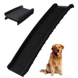 Складна рампа для собак до автомобіля та ліжка – 156x40 см, пластикова, антиковзка, до 90 кг