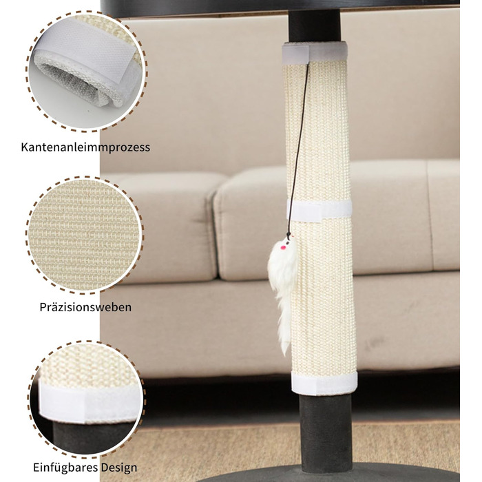 Захист від подряпин для меблів JanYoo: 2 шт. килимок для котів 50x25 см, білий