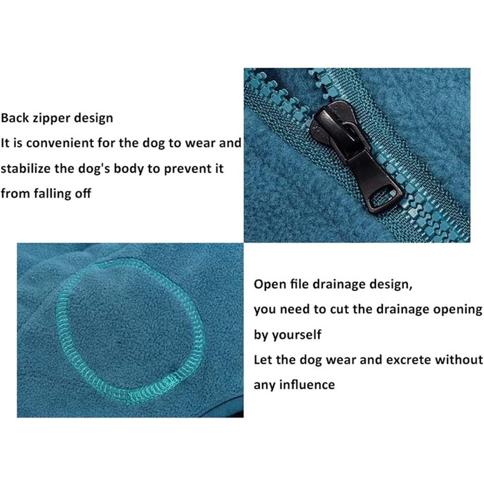 Теплий комбінезон для собак з флісу, з капюшоном, для коргі та інших порід, зелений, XS