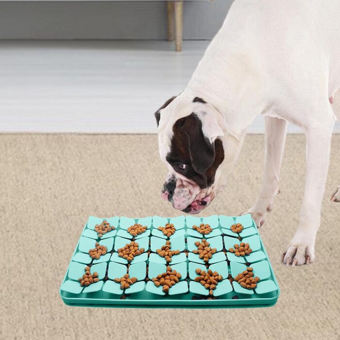Килимок для ласощів для собак з силікону з розширеннями, килимок-ліззер для собак, зменшує нудьгу, зелений