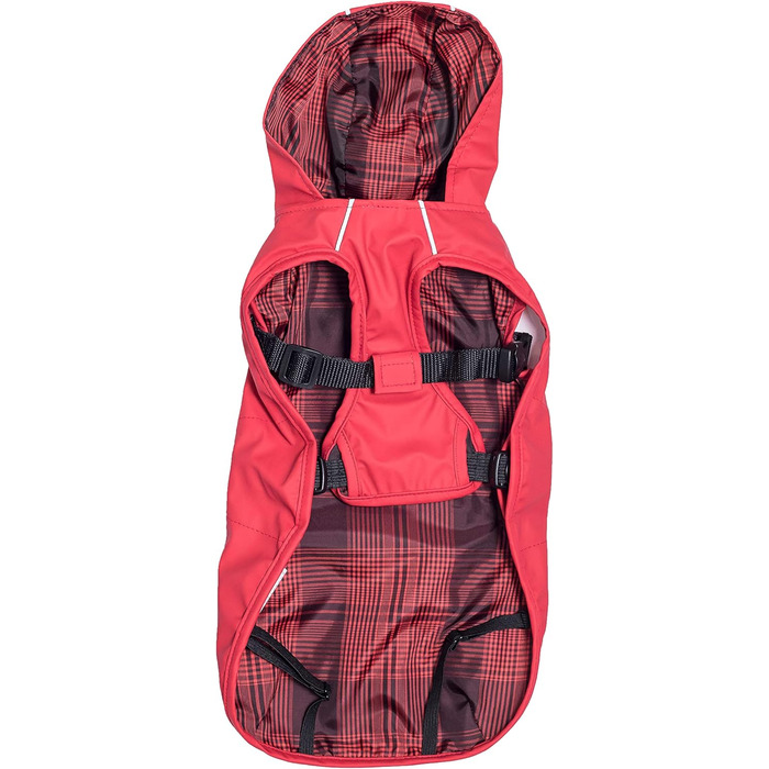 Дощовик CHIARA Scotty Regenjacke з інтегрованим шлейкою CHJ-Y1811YE (червоний, 3XL), 100% поліестер, водонепроникний, спортивний