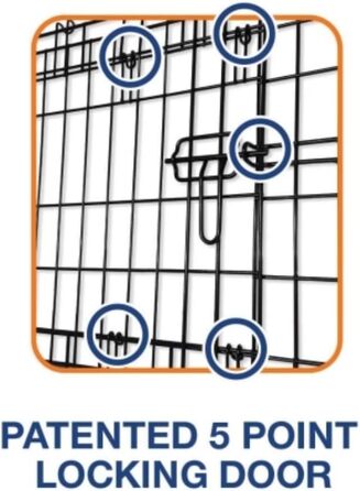 Клітка для собак Precision Pet, металева, 91,4 см, двоє дверей, для тварин 22,7-31,8 кг