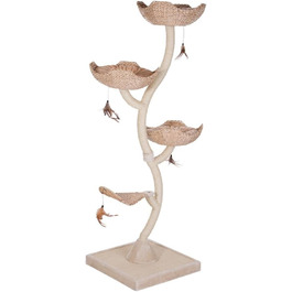 Драбина-кіготь для котів Zooplus Cat's Flower XXL з 3 лежаками та іграшками | 183 см | Міцна та стійка