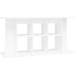 vidaXL Акваріумна тумба глянець білий 120x40x60 см ДСП