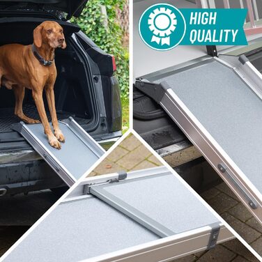 Рампа для собак VOSS.PET, висувна, алюмінієва, 100-180 см, до 120 кг