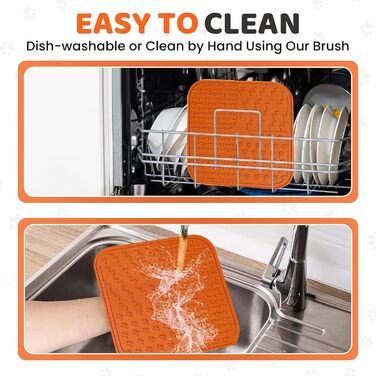 Лежанка-іграшка для собак з присоскою, розчищувачем та щіткою. Антистрес, антиковзаюча, стимулююча, легко миється.