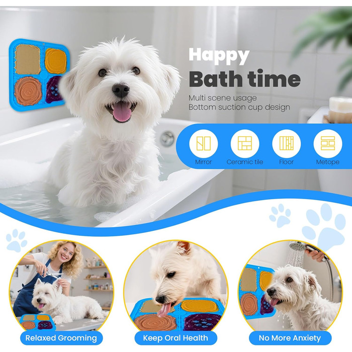 Набір килимків для собак PetCare: килимок для нюхання та килимок для ласощів. Інтерактивне іграшкове пазл для цуценят, маленьких собак та котів. Розвиває когнітивні навички, стимулює розумову активність. Підходить для всіх порід. Розмір: 38,1 x 38,1 см (к