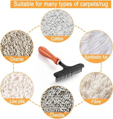 Гребінець для догляду за собаками, щітка для розплутування шерсті, видалення короткого та довгого волосся, гребінець для вичісування, килимний гребінець, видалення ковтунів, гребінець для грумінгу, видалення шерсті