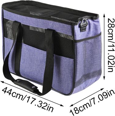 Сумка-переноска для собак маленьких порід | Сумка для подорожей та активного відпочинку – безпечний перенос тварин на плечі, для відпочинку, кемпінгу, подорожей, пікніків та прогулянок (фіолетовий)