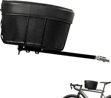 Фарбований кошик для собак на велосипед до 7.5 кг, 39 × 23 × 25 см, водонепроникний, знімний, дихаючий, для собак та котів