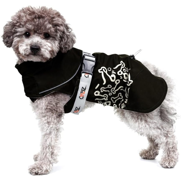 Зимовий одяг для собак, водонепроникний та дихаючий | Теплий зимовий одяг для собак для екстремального холоду (-20°C) | Яскраво відбиваючий та повністю регульований для комфорту та безпеки (30см)