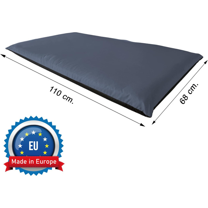 Водонепроникний килимок для собак Aveanit 110x68 см, вовняна ковдра, лежанка для собак, килимок для подорожей, кемпінгу, графіт