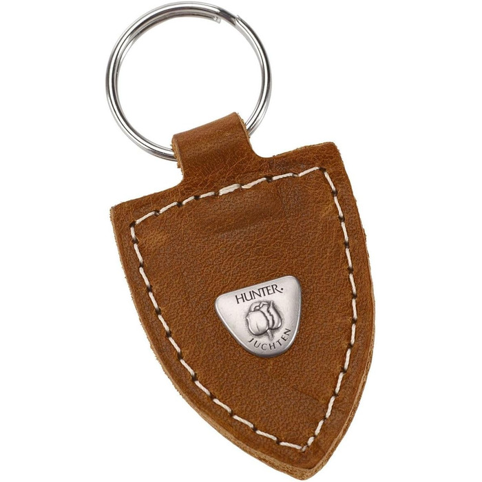 Нашийник для собак Hunter Tara, шкіряний, юхт-шкіра, міцний, стійкий до погодних умов, розмір M (55 см), колір коньяк/темно-коричневий