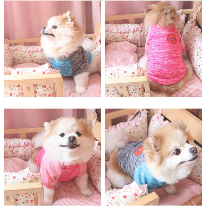 Теплий собачий светр HAPEE для малих та середніх собак з емблемою, для цуценят, котів та собак взимку