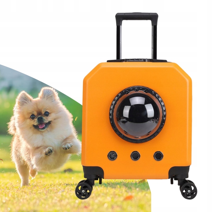 Переноска для тварин на колесах, повітропроникна сумка-переноска для подорожей та прогулянок