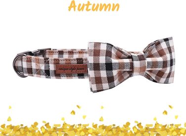 Елегантний поводок для собак Unique Tyle з клямкою та бантиком, для маленьких, середніх та великих собак та котів, XX-XL (S, коричневий)