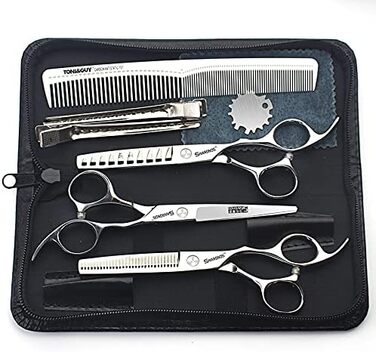 Професійний набір ножиць для стрижки волосся Haarschere, 15.2 см, з японської сталі (3 шт.)