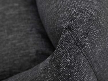 Ліжко для собак, м'яке лежання, крісло-мішечок для тварин, кошик для собак, лежанка XL (82x60 см), чорний колір, екологічна тканина