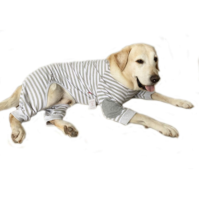 Піжама для собак BT Bear, плюшевий комбінезон для собак середнього та великого розміру, зручна, м'яка, дихаюча, на блискавці